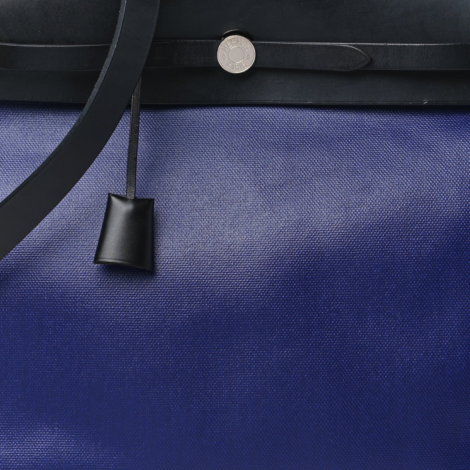Hermes Toile H Berline Vache Hunter Herbag Zip 39 MM Bleu Saphir Black 9 of 12