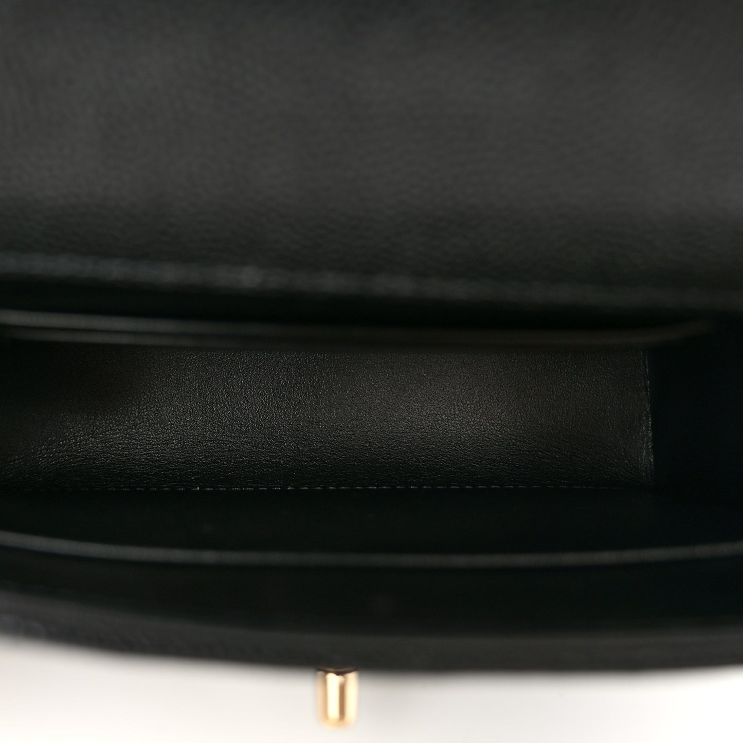 Caviar Quilted Coco Handle Clutch With Chain Black