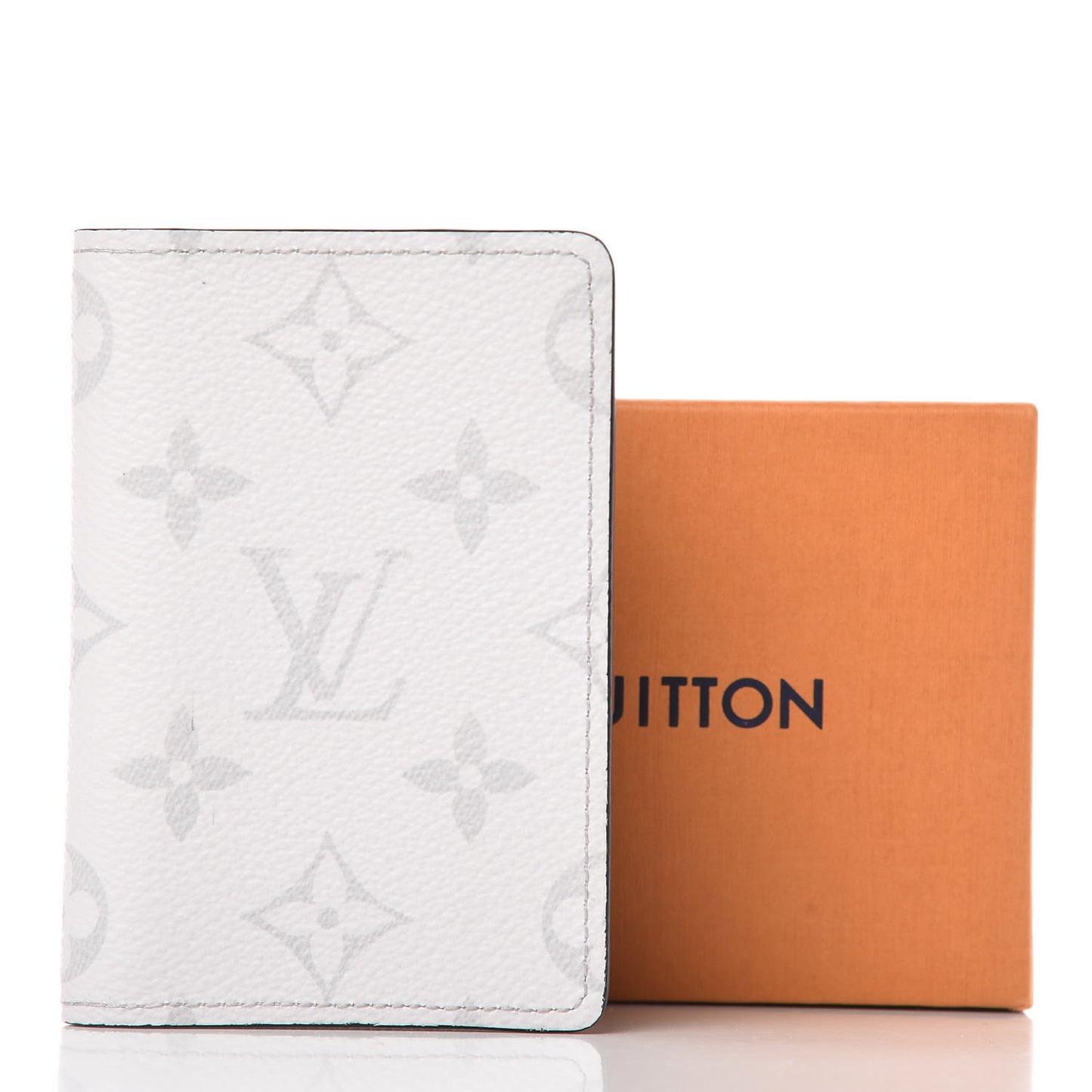 Monogram Pocket Organizer White