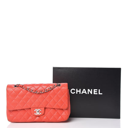 Chanel Lambskin Perforated Medium Double Flap Red 14 of 14