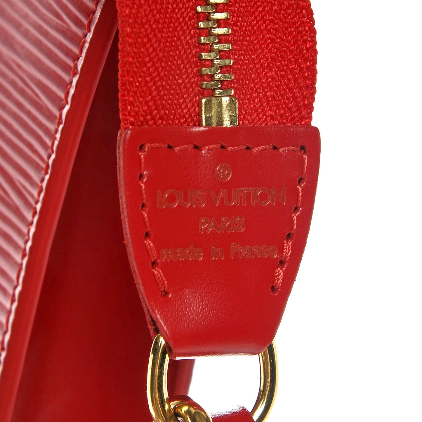 Epi Pochette Accessories 24 Castillan Red