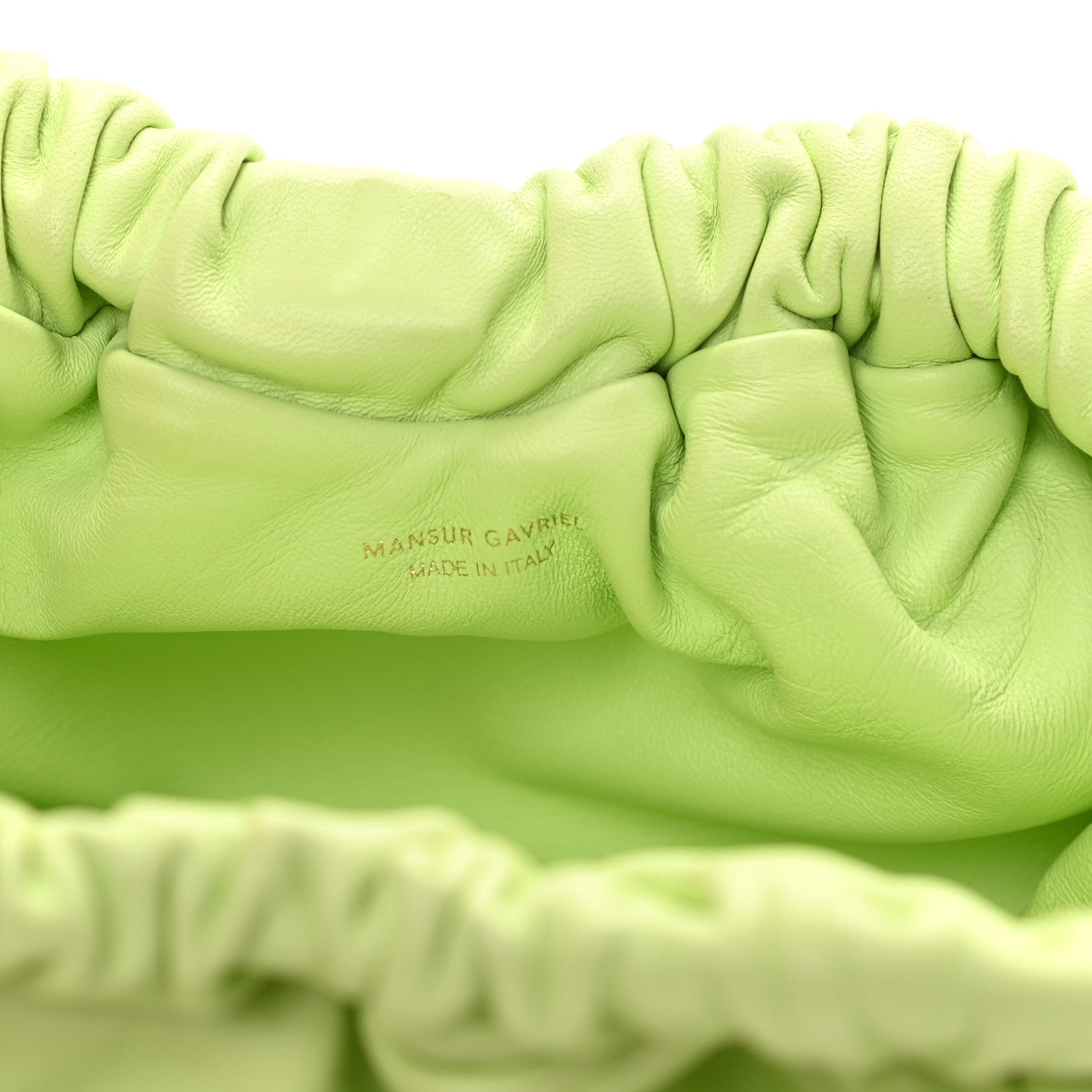 Mansur Gavriel Lambskin Mini Cloud Clutch Mint 11 of 21