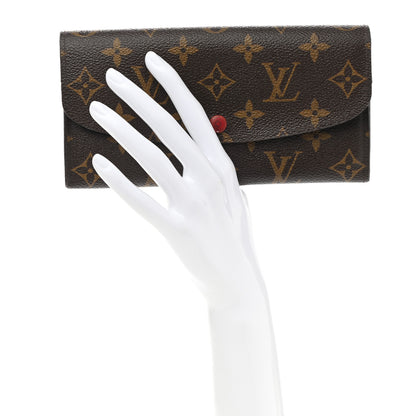 Louis Vuitton Monogram Emilie Wallet Red 2 of 10