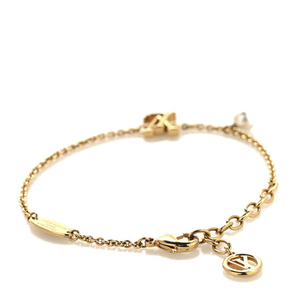 Louis Vuitton Metal LV Iconic Louisa Bracelet Gold 3 of 6