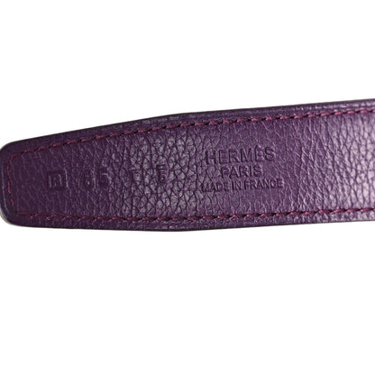 Hermes Box Evercolor 24mm Constance H Belt 85 Raisin Ultra Violet 3 of 5