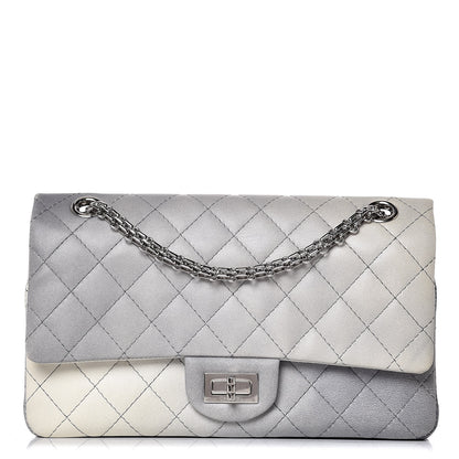 Chanel Lambskin 2.55 Reissue 225 Silver Degrade 1 of 9