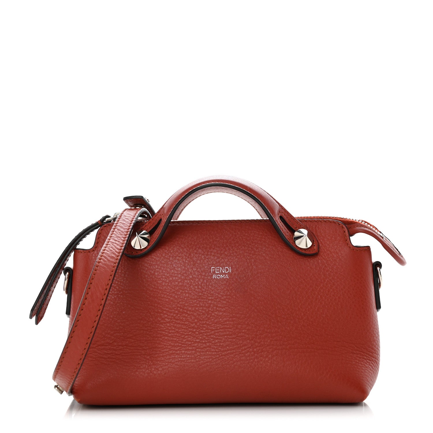 Fendi Vitelloi Dolce Lurex Mini By The Way Boston Bag Burgundy 1 of 11