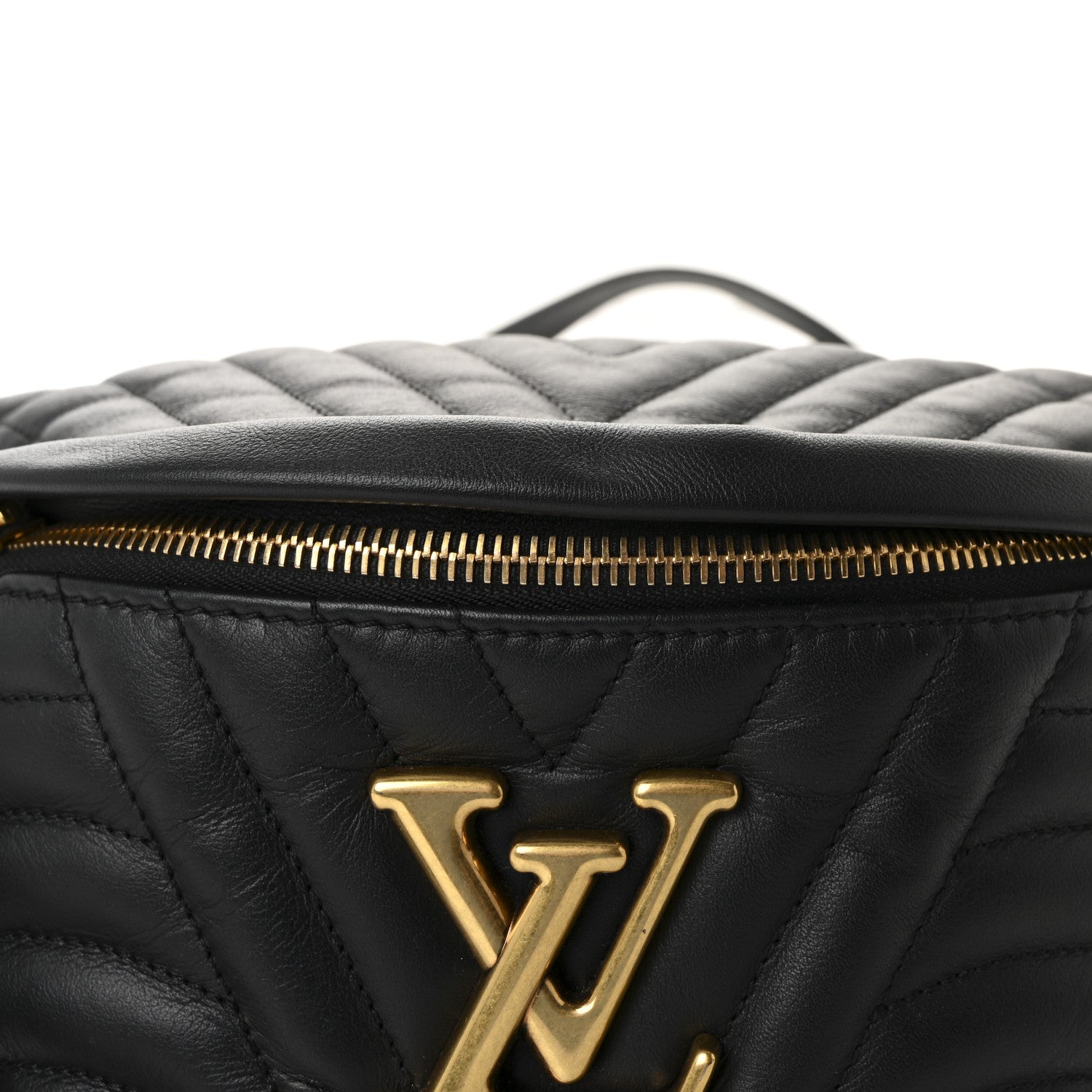 Louis Vuitton Calfskin Quilted New Wave Bumbag Black 7 of 9