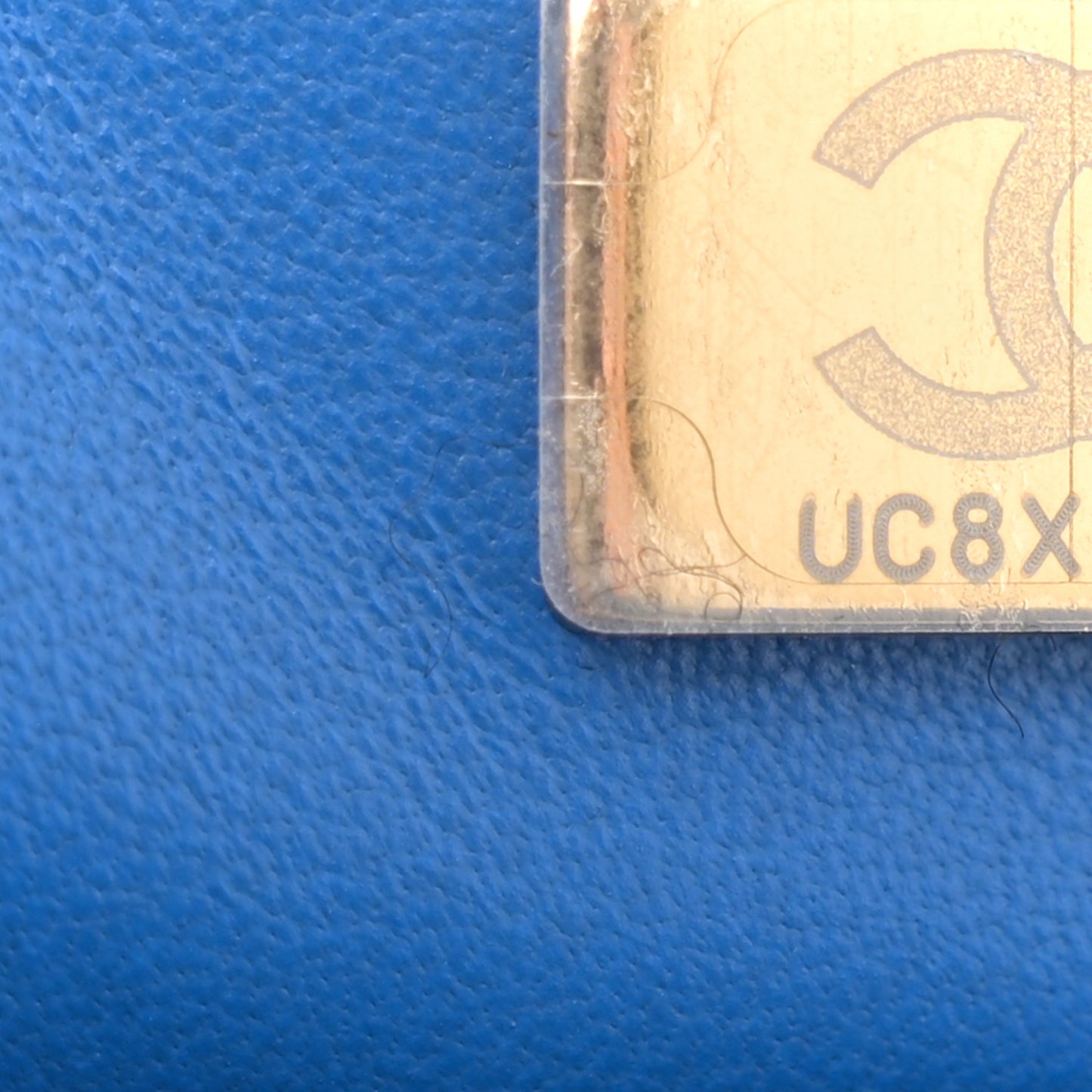 Lambskin Quilted Mini Pearl Crush Flap Blue