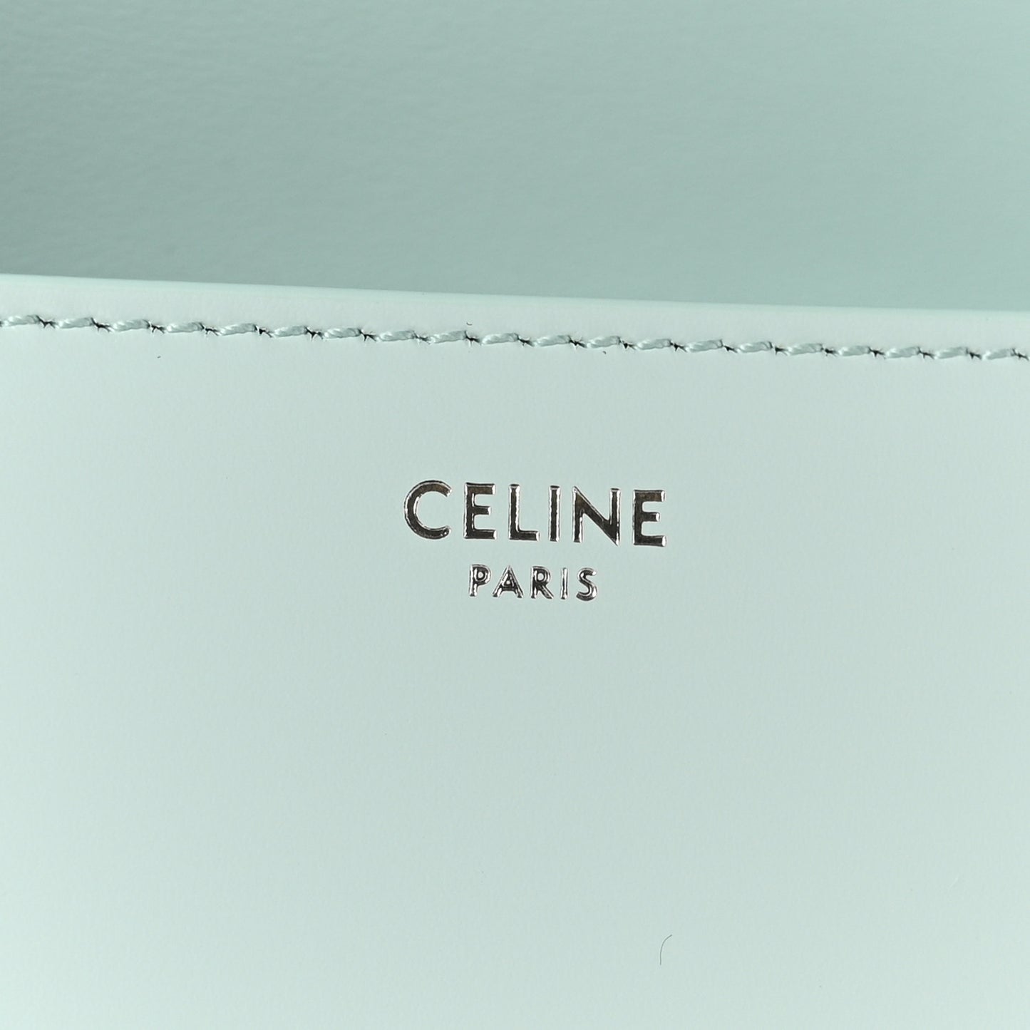 Shiny Calfskin Teen Triomphe Light Aqua