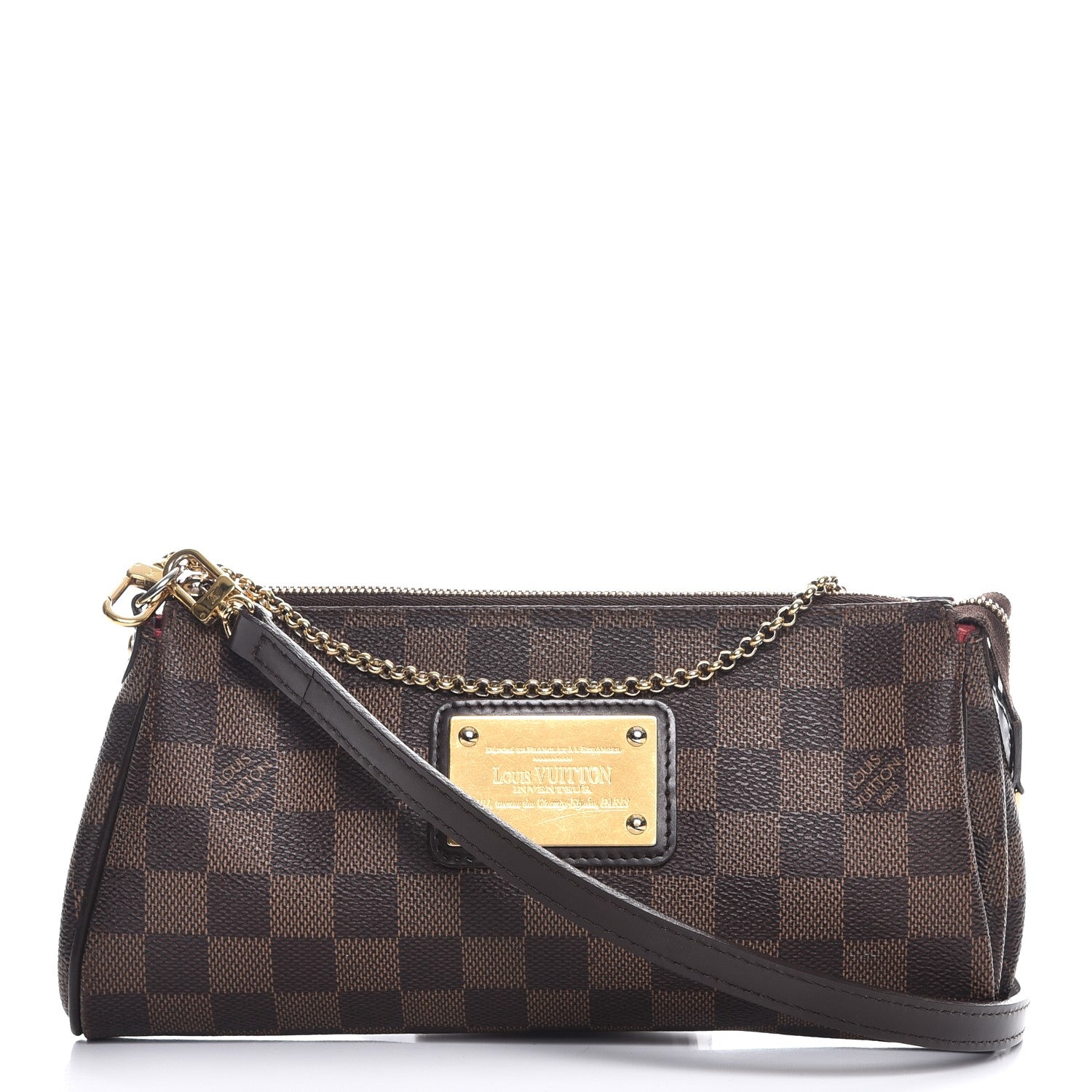 Louis Vuitton Damier Ebene Eva Clutch 1 of 9