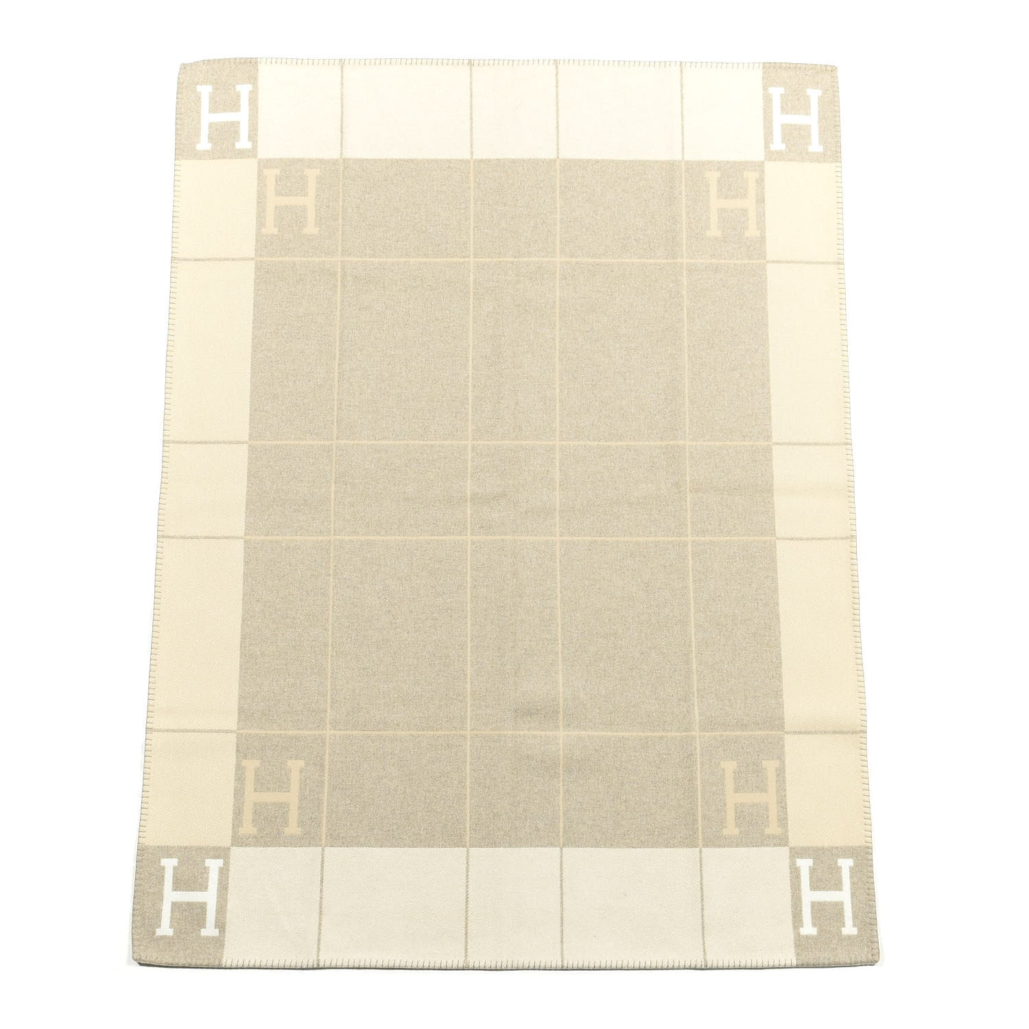 Hermes Wool Cashmere Avalon III Blanket Coco Camomille 1 of 3
