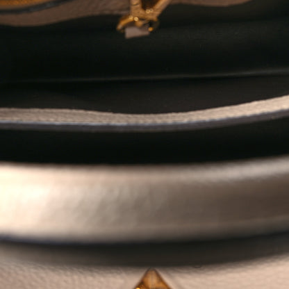 Louis Vuitton Taurillon Capucines BB Galet 6 of 14