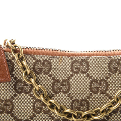Gucci Monogram Horsebit Nail Chain Pochette Orange 10 of 10