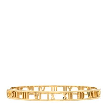 Tiffany 18K Yellow Gold Atlas Open Bangle Bracelet 2 of 3