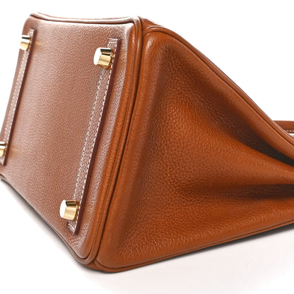 Hermes Natural Barenia Faubourg Birkin 25 Fauve 10 of 12