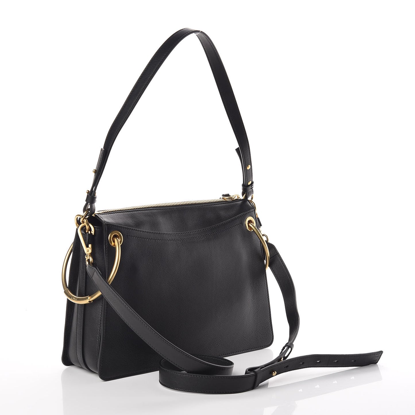Calfskin Suede Medium Roy Bag Black