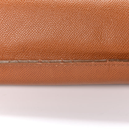 Chanel Grained Calfskin Logo Tote Brown 26 of 33