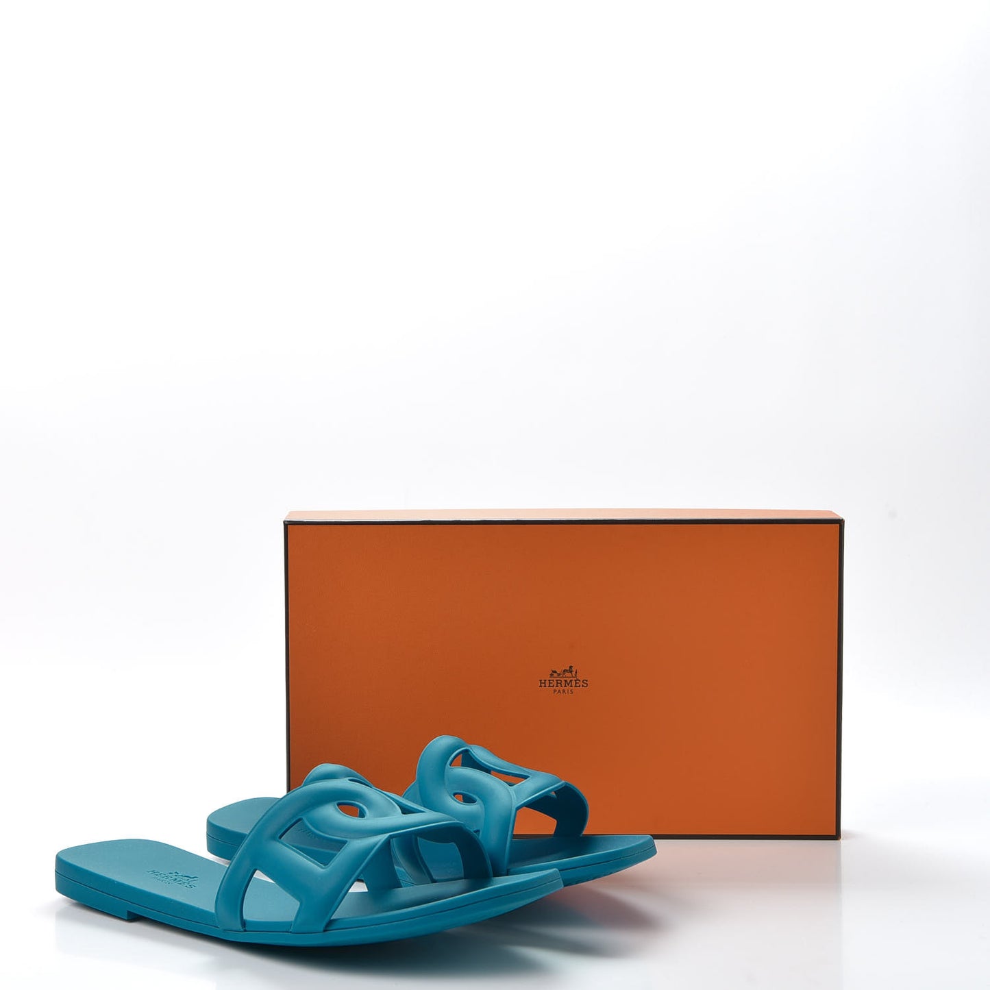 Rubber Aloha Sandals 38 Bleu Vif