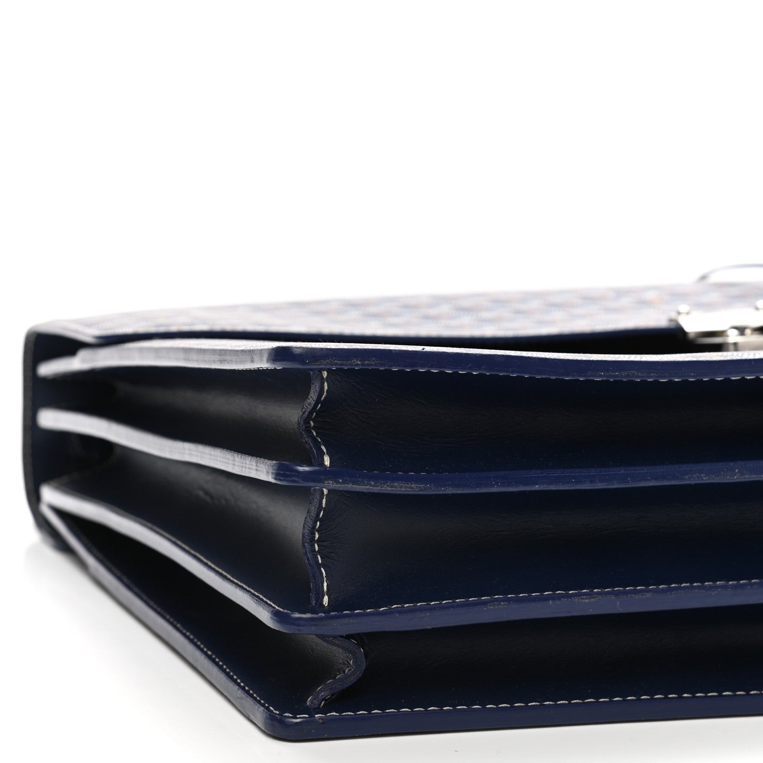 Goyard Goyardine Serviette Chypre Briefcase Blue 8 of 9