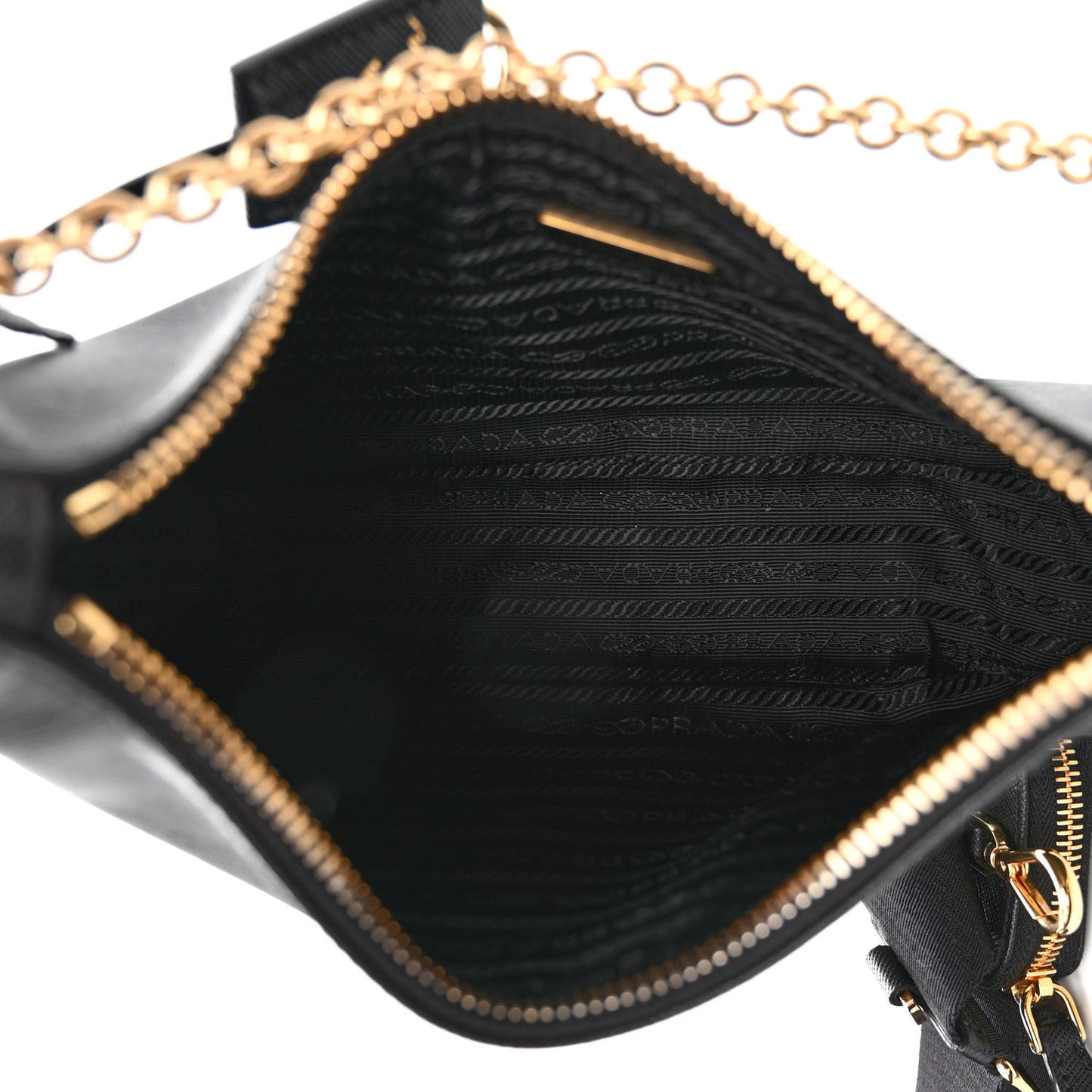 Saffiano Lux Re-Edition 2005 Shoulder Bag Black