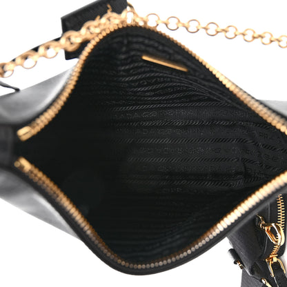 Prada Saffiano Lux Re-Edition 2005 Shoulder Bag Black 5 of 10