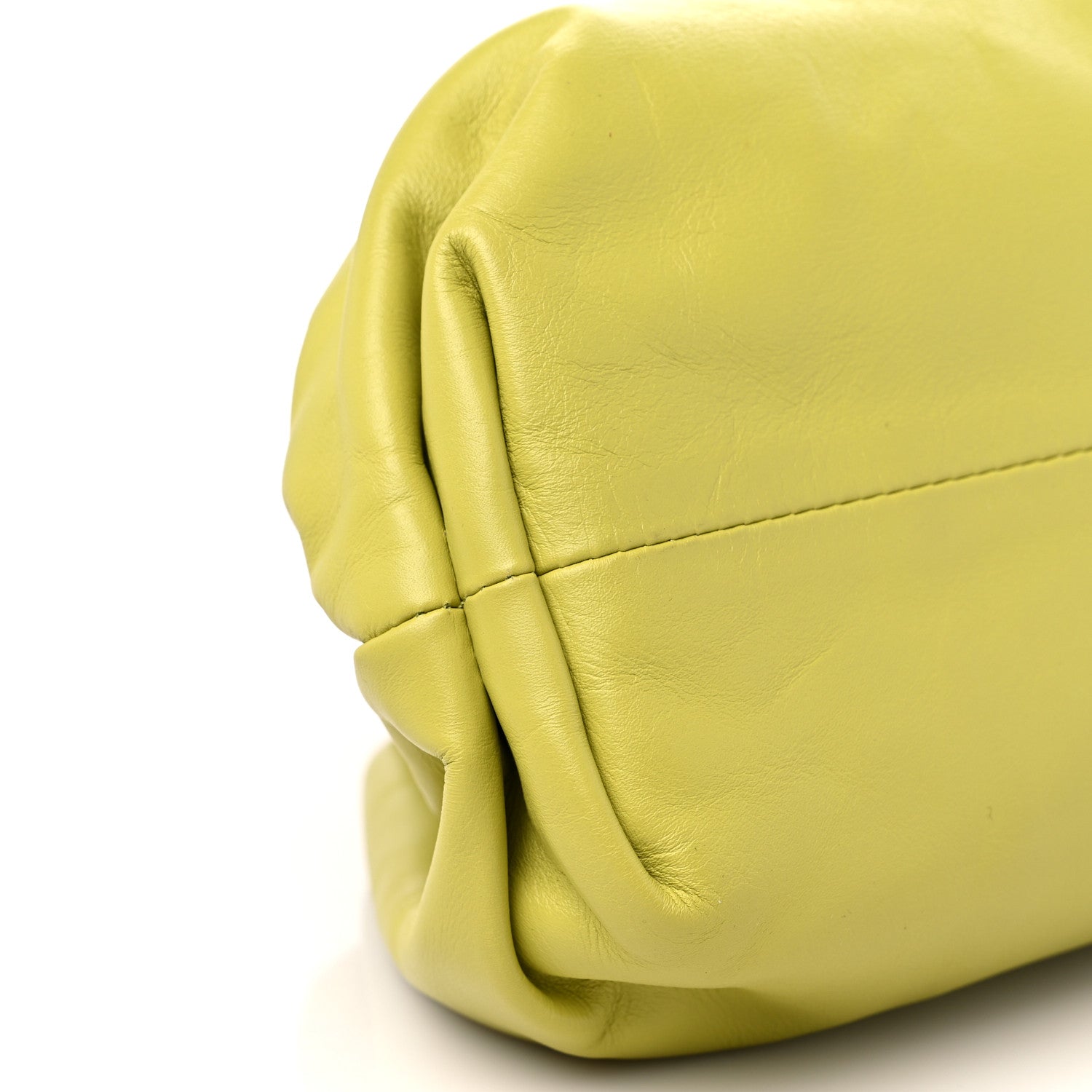 Bottega Veneta Smooth Butter Calf The Pouch Oversized Clutch Kiwi 8 of 12
