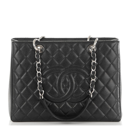 Chanel Caviar Quilted Grand Shopping Tote GST Black 1 of 7