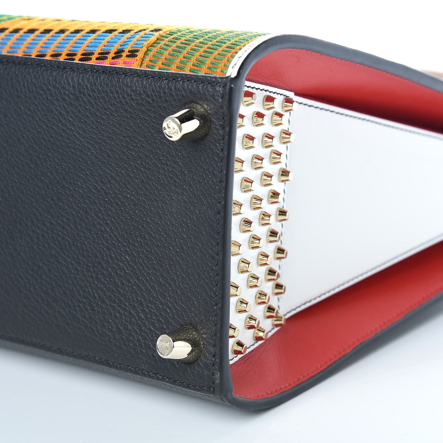 Calfskin Patent Woven Medium Paloma Multicolor