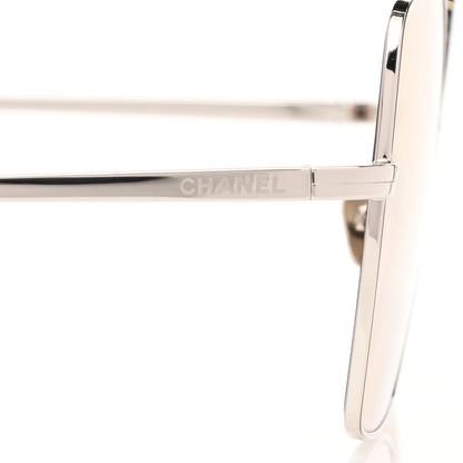 Chanel Metal Butterfly Removable Pearl Chain Sunglasses 4262 Pink 8 of 12