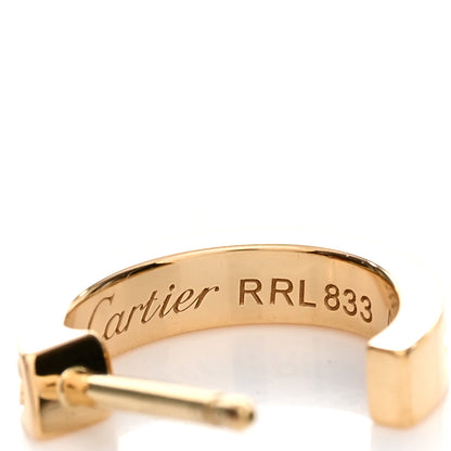 Cartier 18K Yellow Gold Small LOVE Hoop Earrings 4 of 5