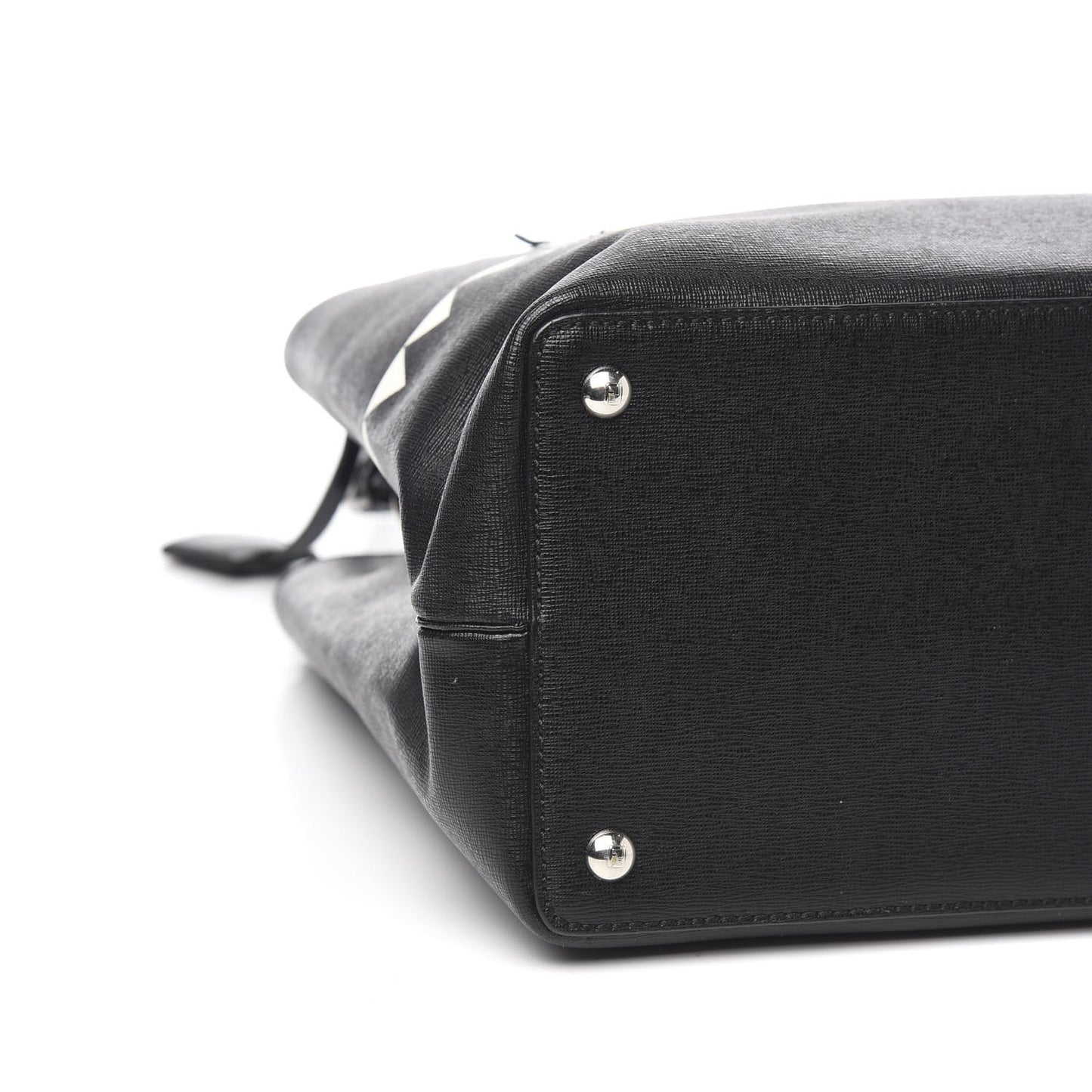 Vitello Elite Studded Monster Medium 2Jours Tote Black