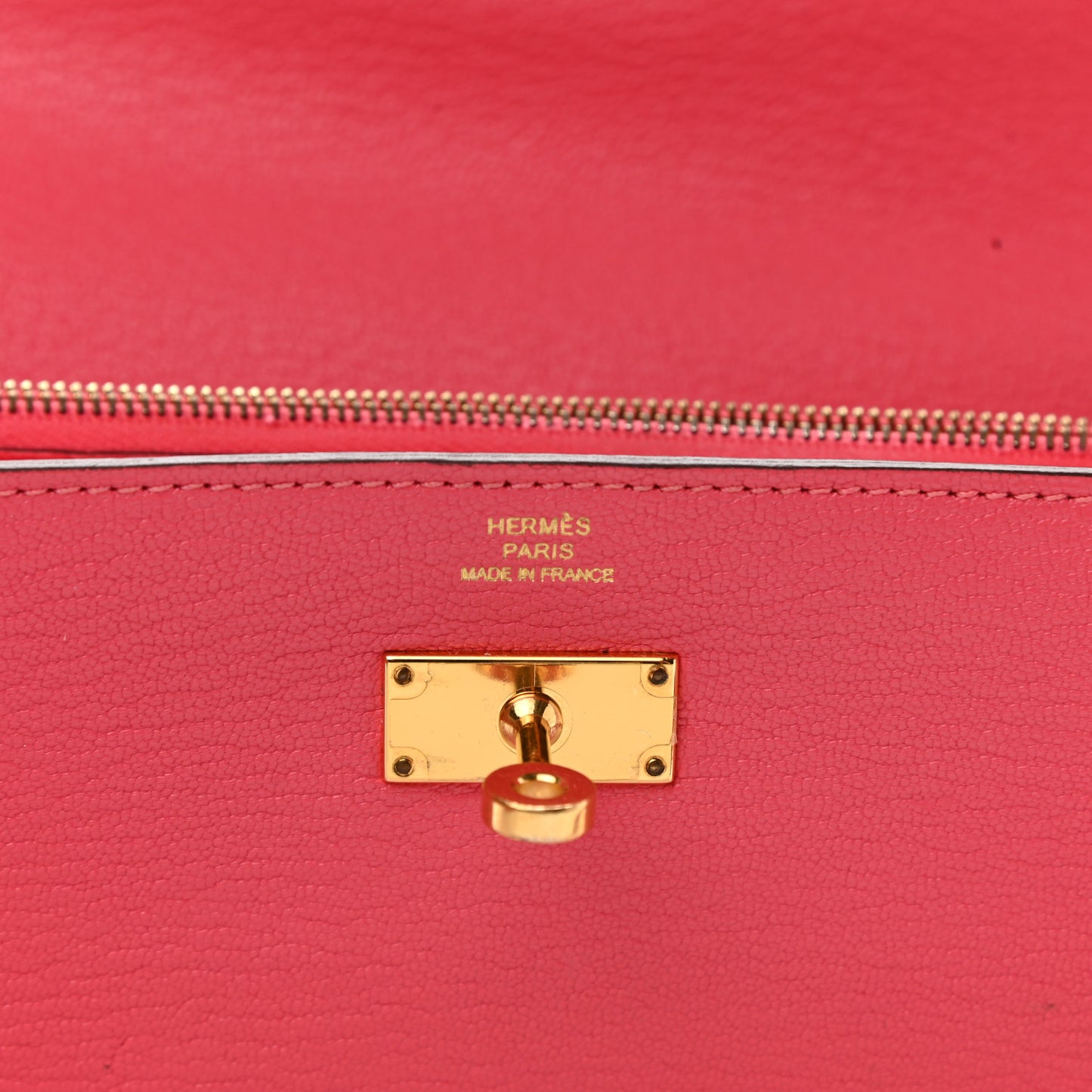 Chevre Mysore Kelly Longue Wallet Rose Lipstick