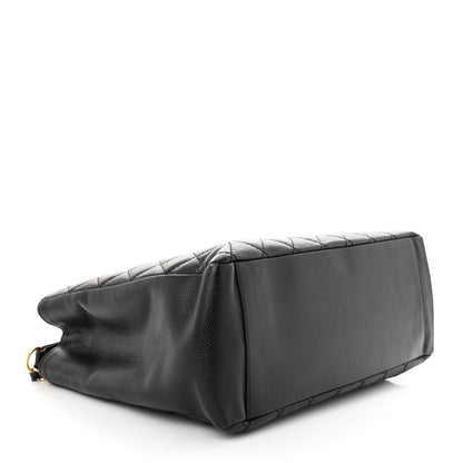 Chanel Caviar Quilted Grand Shopping Tote GST Black 4 of 14