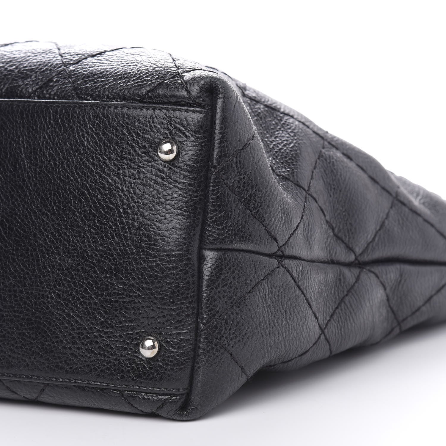 Chanel Glazed Calfskin Large On The Road Tote Black 10 of 12