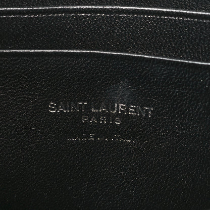 Saint Laurent Grain De Poudre Matelasse Monogram Mini Lou Camera Bag Black 6 of 10
