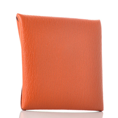 Hermes Chevre Mysore Bastia Coin Purse Feu 3 of 8