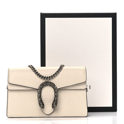 Gucci Dollar Calfskin Crystal Super Mini Dionysus Shoulder Bag Mystic White Black Diamond 12 of 12