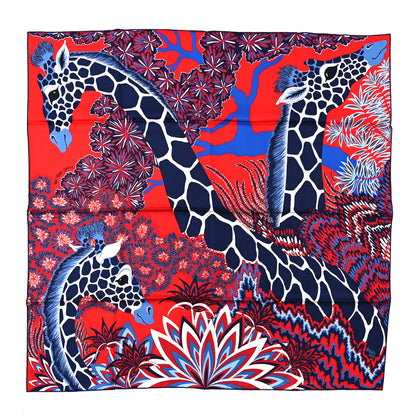 Hermes Silk The Three Graces Scarf 90 Rouge Marine White 1 of 2