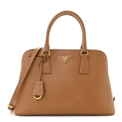 Prada Saffiano Lux Medium Promenade Tote Caramel 1 of 14