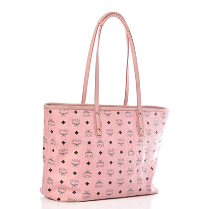 MCM Visetos Medium Anya Shopper Tote Light Pink 3 of 10