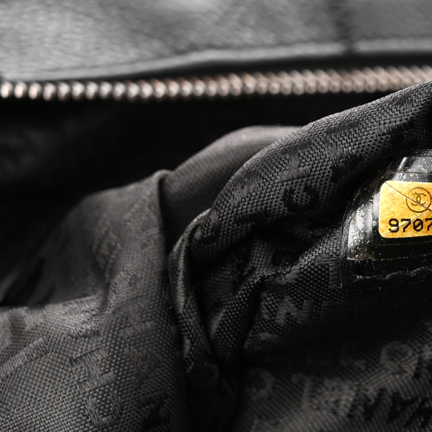 Caviar Square Stitched Bowler Black