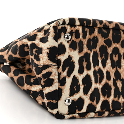 Prada Canapa Stampada Leopard Small Tote Avorio 8 of 9