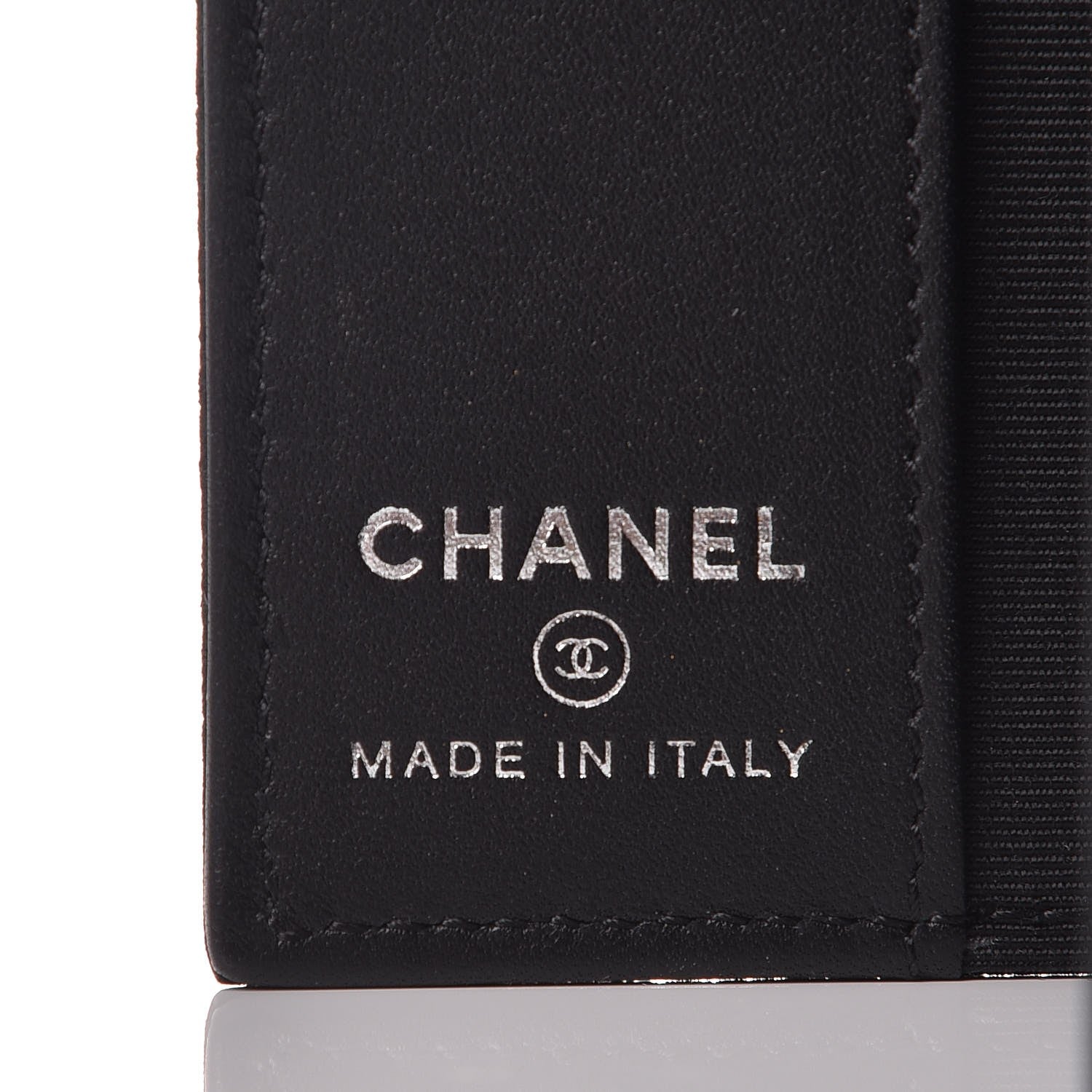 Chanel Iridescent Caviar Quilted Passport Holder Black 6 of 8