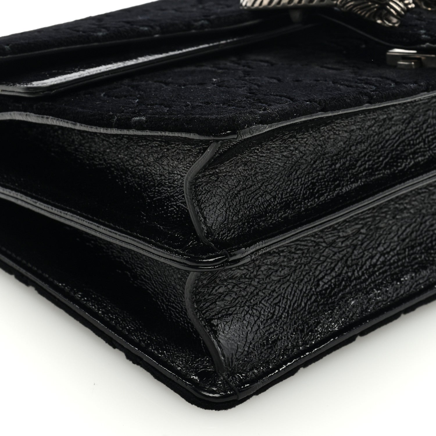 Gucci Velvet GG Monogram Small Dionysus Shoulder Bag Black 8 of 9