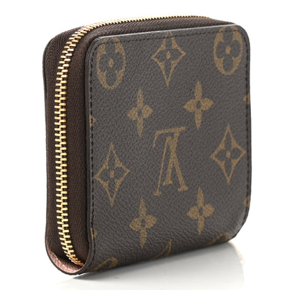 Louis Vuitton Monogram 2020 Christmas Animation Big Wheel Zippy Coin Purse Rose Ballerine 3 of 8