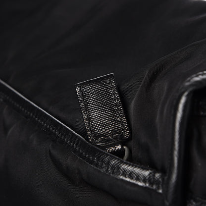 Prada Tessuto Nylon Saffiano Messenger Bag Nero Black 10 of 11