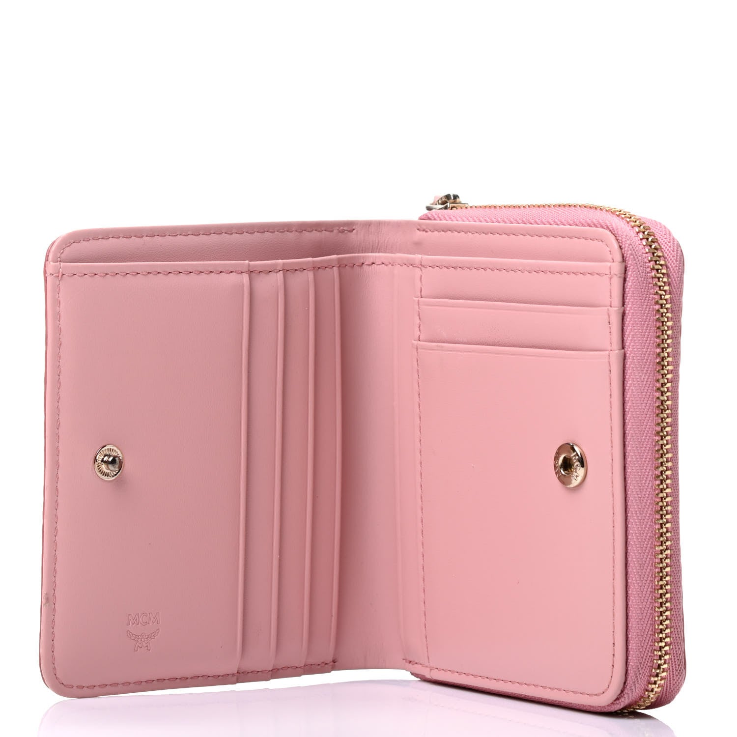 MCM Visetos Rabbit Zip Around Wallet Pink 814134 – FASHIONPHILE