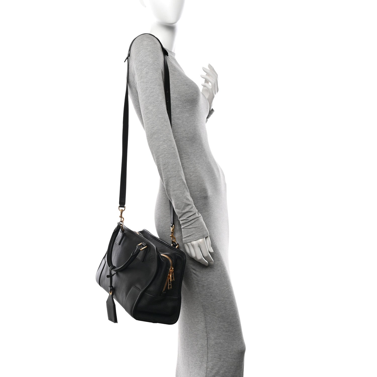 Loewe Nappa Calfskin Amazona 36 Black 2 of 11