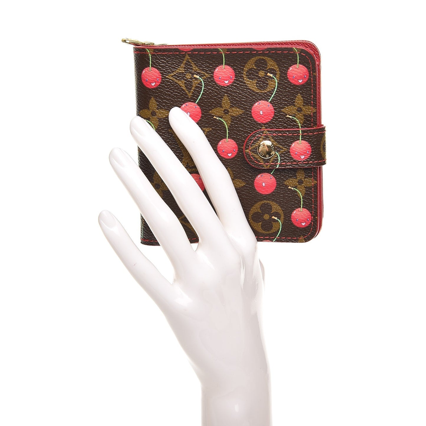 Monogram Cerises Compact Zippe Wallet